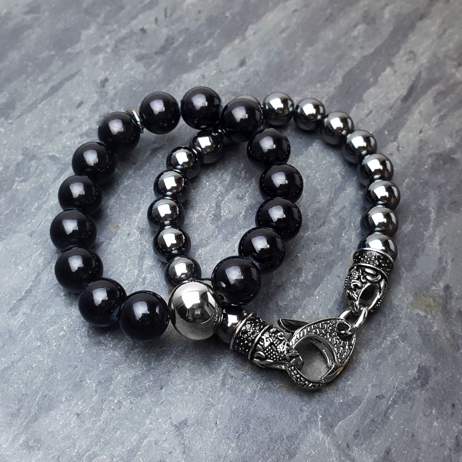 Black Onyx + Hematite Bracelet - West Coast Jewelry - Touch of Modern