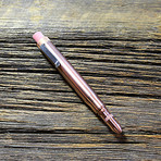 Raw Copper Twist Bullet Pencil + Copper Clip