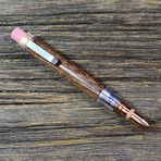 Timber Twist Bullet Pencil // Copper Bullet + Copper Clip (Walnut)