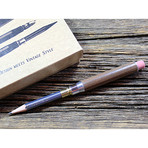 Timber Twist Bullet Pencil // Brass Bullet (Walnut)