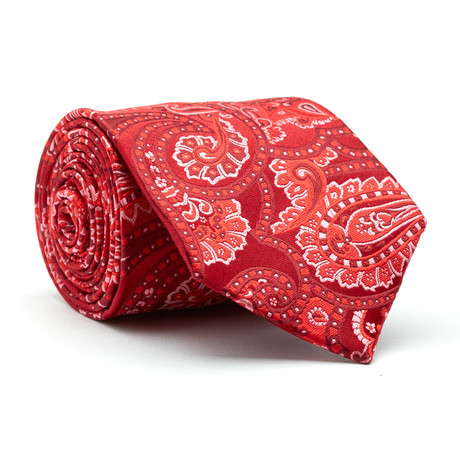 Hand Made Tie // Red Floral