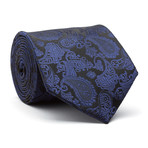 Paisley Silk Tie // Black + Navy