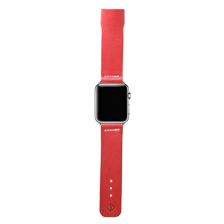 Apple Watch Bespoke Leather Band // Red (Small)