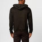 Zowed Hooded Henley // Black (S)