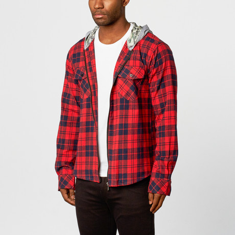 Zover Shirt Jacket // Red (S)