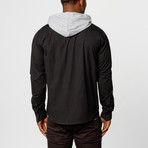 Zoder Hooded Shirt // Black (L)