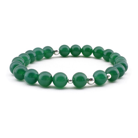 Green Agate Wristband (Green)