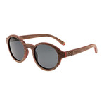 Maho Sunglasses (Silver + Walnut Frame // Black Lens)