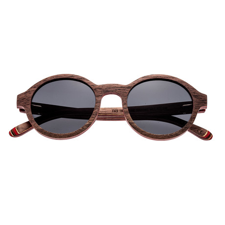 Maho Sunglasses (Brown Stripe Frame // Black Lens)