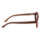 Maho Sunglasses (Silver + Walnut Frame // Black Lens)