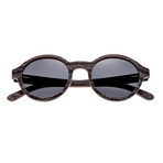 Maho Sunglasses (Silver + Walnut Frame // Black Lens)