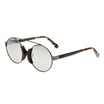 Talisay Sunglasses (Silver Metal + Walnut Frame // Brown Lens)