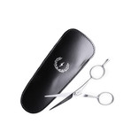 Stainless Steel Scissors + Leather Pouch