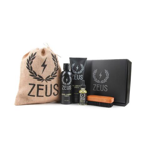 Zeus Deluxe Beard Care Kit (Verbena Lime)