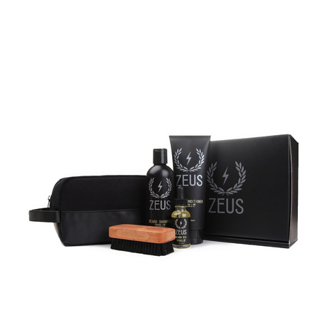 Zeus Deluxe Beard Care Dopp Kit (Verbena Lime)