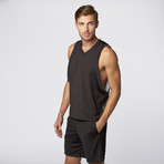 Masterclass Apparel // Deep Sea Tank // Black + Black Print (M)