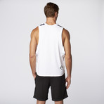 Masterclass Apparel // Deep Sea Tank // White + Blue Print (M)