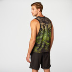 Masterclass Apparel // Deep Sea Tank // Black + Black Print (XL)