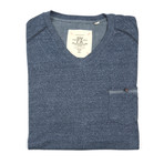 Short Sleeve V-Neck Tee // Eclipse (2XL)