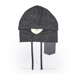 Mixed-Media Colorblock Hoodie // Black (2XL)