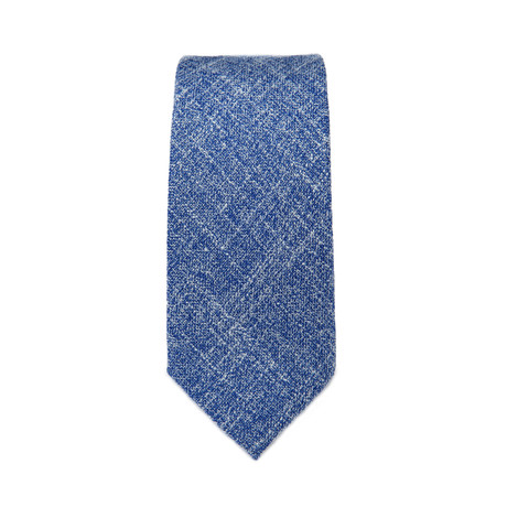 Texture Print Tie // Blue