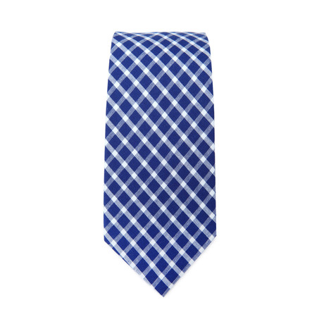Picnic Plaid Tie // Blue + White