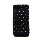 Dotted Knit Tie // Black + White
