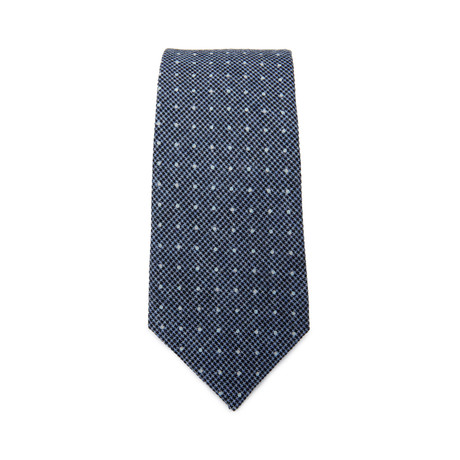 Dotted Tie // Navy + White