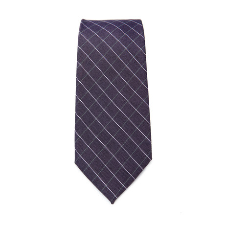 Graph Print Tie // Lavender