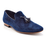Henry Ferrera // Robert Tassel Velour Slip-On Loafer // Navy (US: 10)