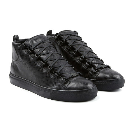Balenciaga // High Top Lizard Texture Sneaker // Black (Euro: 39 ...