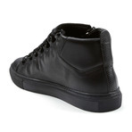 Balenciaga // High Top Lizard Texture Sneaker // Black (Euro: 39)