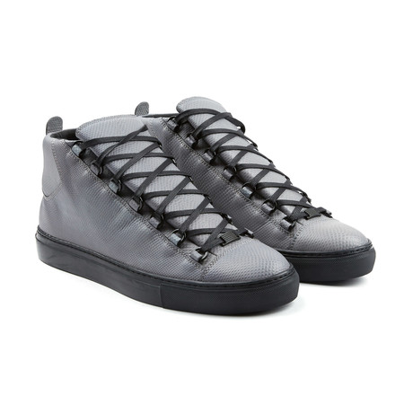Balenciaga // High Top Lizard Texture Sneaker // Grey (Euro: 39) - Rick ...