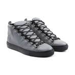 Balenciaga // High Top Lizard Texture Sneaker // Grey (Euro: 45)