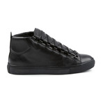 Balenciaga // High Top Lizard Texture Sneaker // Black (Euro: 41)