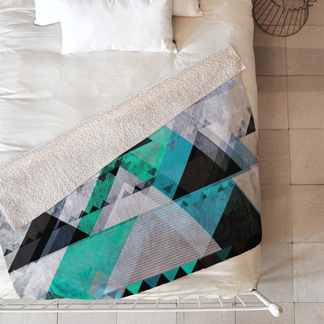 Graphic 4 XY // Fleece Throw Blanket (Medium)