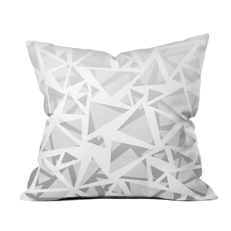 Triangles I // Throw Pillow (18" x 18")