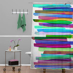 Colorful Stripes 3 // Shower Curtain