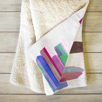 Colorful Stripes 3 // Fleece Throw Blanket (Medium)