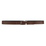 The Baronet Belt // Black + Brown (S)