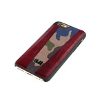 Panel Camo Phone Case // iPhone 6/6S (Red + Blue)