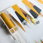 Lucite Backgammon // Yellow + White