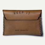 Keep It // Lose It Leather Wallet (Brown + Gold)
