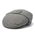 Tweed Bugatti Flat Cap // Canvas Herringbone (S)