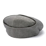 Tweed Bugatti Flat Cap // Canvas Herringbone (S)