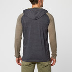 Henley Knit Hoody // Heather Navy (M)