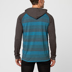 Raglan Sleeve Knit Hoody // Turquoise (S)