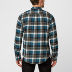Burnside // Long Sleeve Flannel Shirt // Lyons Blue (M)