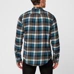 Burnside // Long Sleeve Flannel Shirt // Lyons Blue (L)