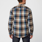 Long Sleeve Flannel Shirt // Blue (S)